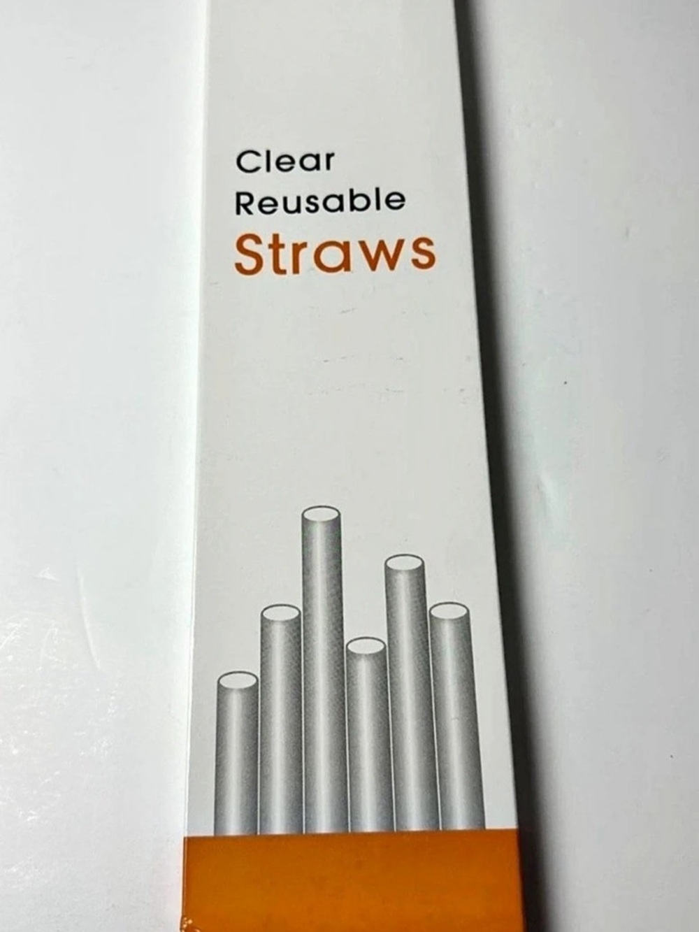 Stainless Steel Clear Reusable Straws with Cleaning Brush